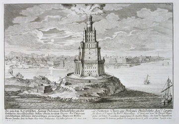 Faro di Alessandria, costruito da Tolomeo il Grande, Egitto, da 